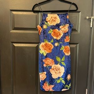velvet rose slip dress
